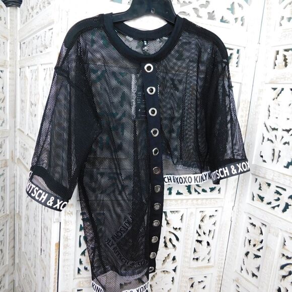 Sheer Black Top Size M - Picture 2 of 8